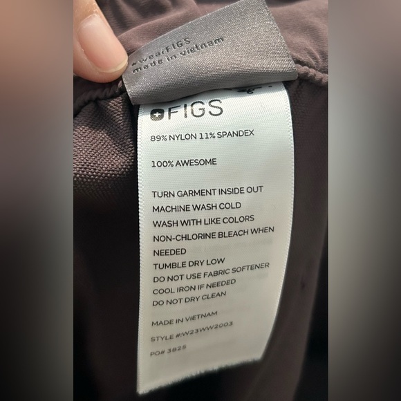 FIGS Women’s Scrub Pants Size XL Brown FIGSPro Medical Nurse Uniform Workwear - Picture 9 of 9